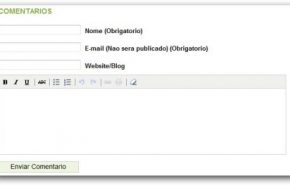 exemplo-tinymcecomments Editor TinyMCE nos comentários do nosso tema