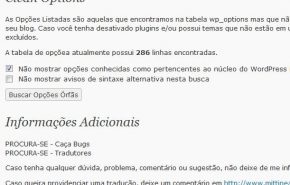 cleanoptions Tradução do plugin Clean Options para WordPress