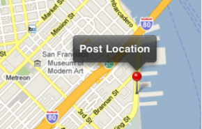 Geo-posicionamento de seus posts