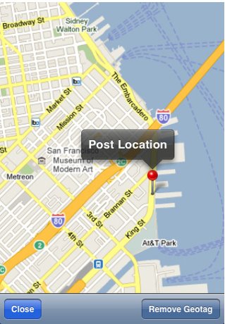 geoposiconamiento wordpress iphone - Geo-posicionamento de seus posts