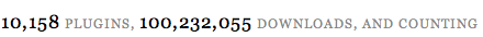 100 milhões de plugins baixados