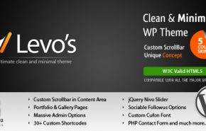 Levos 5 em 1, um theme WordPress Premium