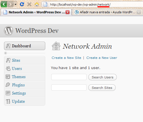 WordPress 3.1-alpha multisitio2 - WordPress 3.1-alpha