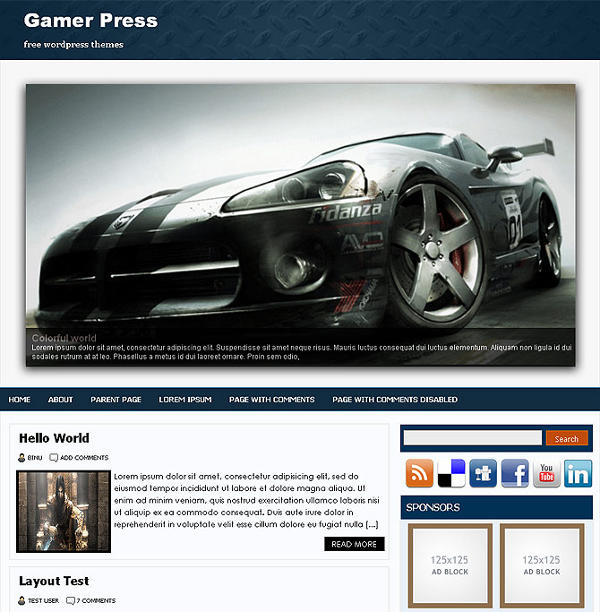 gamerpress Binuthemes - 8 Temas gratuitos para portais de jogos
