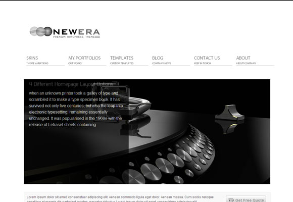 newera - Mais de 70 Magnificos WordPress Themes