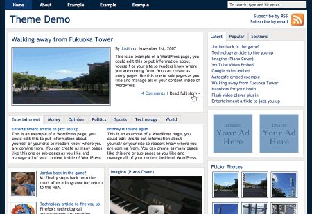 theme demo - Conteúdo de amostra para teste de temas WordPress
