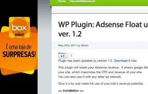 Plugin WordPress Adsense flutuante na lateral do seu blog