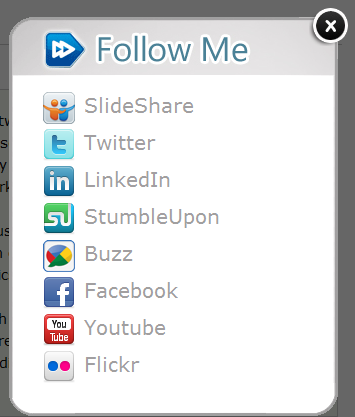 plugin follow me - 15 plugins de Bookmarking Social
