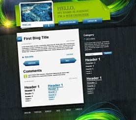 wordpress theme example 1 - Divine Elemente - WordPress Theme & Template Generator