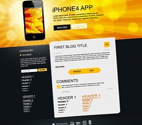 wordpress theme example 2 - Divine Elemente - WordPress Theme & Template Generator