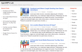 PlusOne tema WordPress similar a Google+