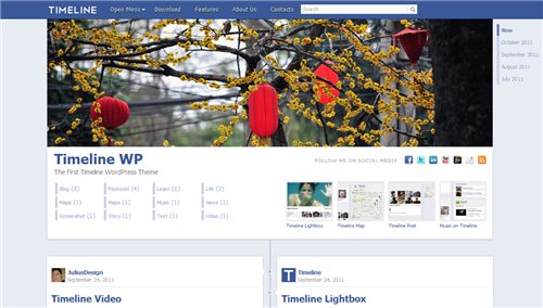 timeline wp - Timeline WP, tema para wordpress