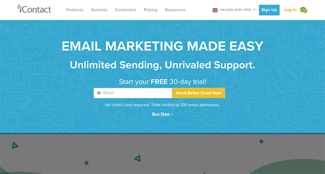 icontact Email Marketing Services - 10 Melhores serviços e ferramentas de software de e-mail marketing comparados